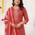 Women Ethnic Motifs Printed Regular Thread Work Pure Cotton Kurta with Trousers & With Dupatta