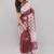 Multicolor linen printed saree with blouse