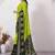 Lime pure georgette woven design saree with blouse