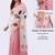 White linen colourblocked saree with blouse