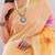 Peach linen printed saree with blouse