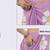 Lavender linen printed saree with blouse
