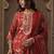 Floral Printed Round Neck Straight Kurta With Trousers & Dupatta