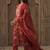 Floral Printed Round Neck Straight Kurta With Trousers & Dupatta