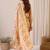 Floral Printed Straight Pure Cotton Kurta With Trousers & Dupatta