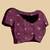 Purple silk blend printed saree with blouse