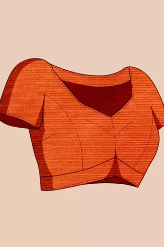 Pink silk blend woven design saree with blouse