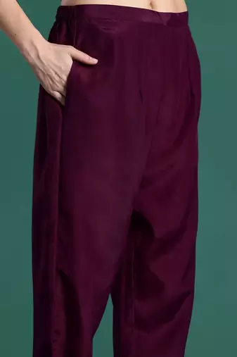 Women Ethnic Motifs Embroidered Regular Kurta with Trousers & With Dupatta