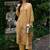 Women Ethnic Motifs Printed Regular Thread Work Linen Kurta with Trousers & With Dupatta