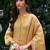 Women Ethnic Motifs Printed Regular Thread Work Linen Kurta with Trousers & With Dupatta