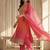 Women Bandhani Printed Regular Sequinned Kurta with Trousers & With Dupatta