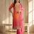 Women Bandhani Printed Regular Sequinned Kurta with Trousers & With Dupatta