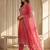 Women Bandhani Printed Regular Sequinned Kurta with Trousers & With Dupatta