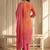 Women Bandhani Printed Regular Sequinned Kurta with Trousers & With Dupatta