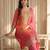 Women Bandhani Printed Regular Sequinned Kurta with Trousers & With Dupatta