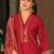 Women Ethnic Motifs Dyed Regular Thread Work Kurta with Trousers & With Dupatta