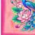 Pink silk blend printed saree with blouse