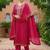 Women Embroidered Regular Kurta with Trousers & With Dupatta