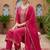 Women Embroidered Regular Kurta with Trousers & With Dupatta
