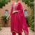 Women Embroidered Regular Kurta with Trousers & With Dupatta