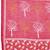 Pink linen printed saree with blouse
