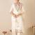 Women Floral Embroidered Regular Thread Work Kurta with Trousers & With Dupatta