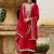 Women Ethnic Motifs Embroidered Regular Kurta with Trousers & With Dupatta