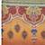 Maroon linen printed saree with blouse