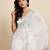 White linen woven design saree with blouse