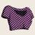 Purple silk blend printed saree with blouse