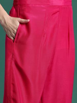 Ethnic Motifs Embroidered Regular Kurta With Trousers & Dupatta 3