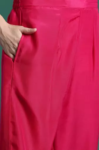 Ethnic Motifs Embroidered Regular Kurta With Trousers & Dupatta