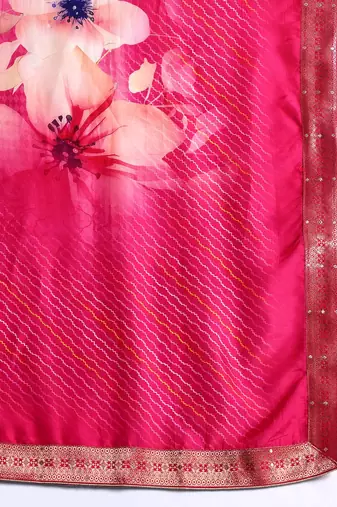 Ethnic Motifs Embroidered Regular Kurta With Trousers & Dupatta