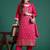 Ethnic Motifs Embroidered Regular Kurta With Trousers & Dupatta