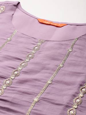 Ethnic Motifs Embroidered Kurta with Trousers & With Dupatta 2
