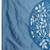Blue silk blend printed saree with blouse