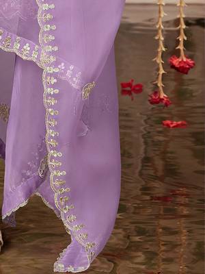 Women Ethnic Motifs Embroidered Regular Thread Work Kurta with Trousers & With Dupatta 3