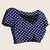 Navy blue silk blend woven design saree with blouse