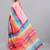 Pink linen printed saree with blouse