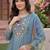 Women Floral Embroidered Regular Thread Work Liva Kurta With Trousers & Dupatta
