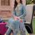 Women Floral Embroidered Regular Thread Work Liva Kurta With Trousers & Dupatta