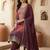 Women Ethnic Motifs Printed Regular Thread Work Kurta with Trousers & With Dupatta