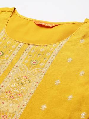 Ethnic Motifs Regular Kurta with Trousers & Dupatta 2