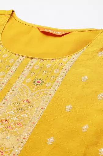 Ethnic Motifs Regular Kurta with Trousers & Dupatta