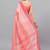 Pink pure georgette dyed saree with blouse