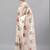 Off white organza printed saree with blouse
