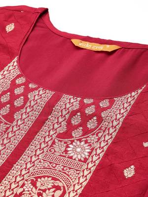 Ethnic Motifs Kurta with Trousers & Dupatta 2