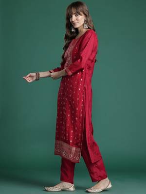 Ethnic Motifs Kurta with Trousers & Dupatta 6