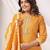 Women Bandhani Printed Regular Mirror Work Kurta Trousers With Dupatta