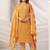 Women Bandhani Printed Regular Mirror Work Kurta Trousers With Dupatta